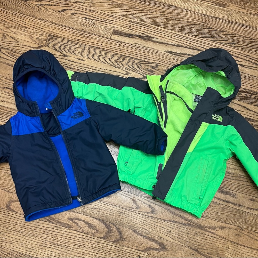 2T North Face jackets